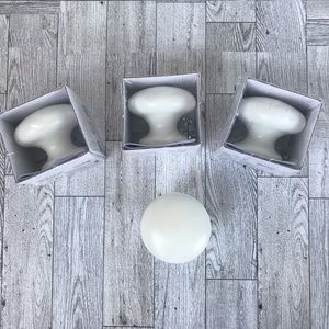 IKEA Norrbyn White Knob 70mm 2 3/4" Francis Cayouette 002.730.76 Circle Round